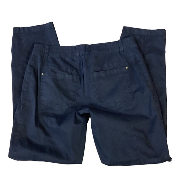 Chico's Black Cotton Spandex Black Chino Pant Zip Pocket Sz 000 XS/0 #287i - Picture 7 of 9